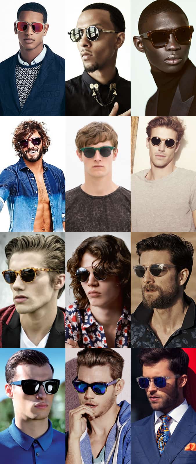 Men's Bold Sunglasses and Statement Frames Lookbook