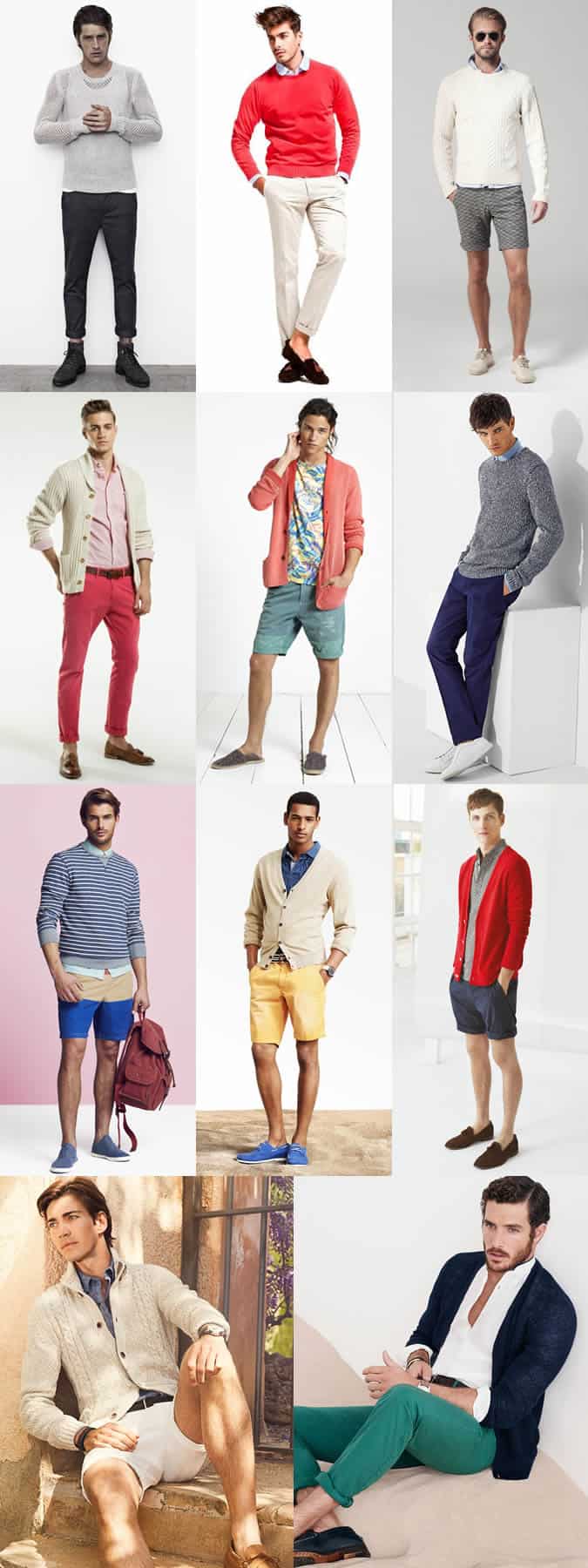 How To Layer In Summer - Men's Knitwear - Casual Outfit Inspiration Lookbook