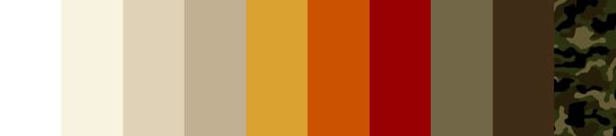 Modern Safari Inspired Fashion Colour Palette