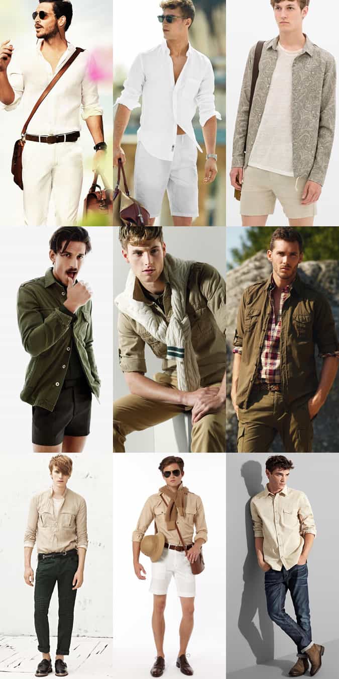 Men's Safari Inspired Shirts - Outfit Inspiration Lookbook