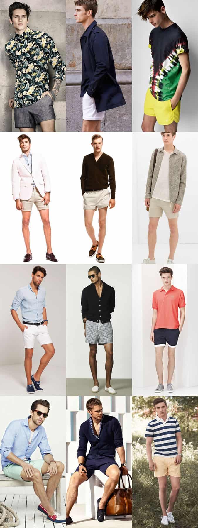 Men's Short Shorts Outfit Inspiration Lookbook