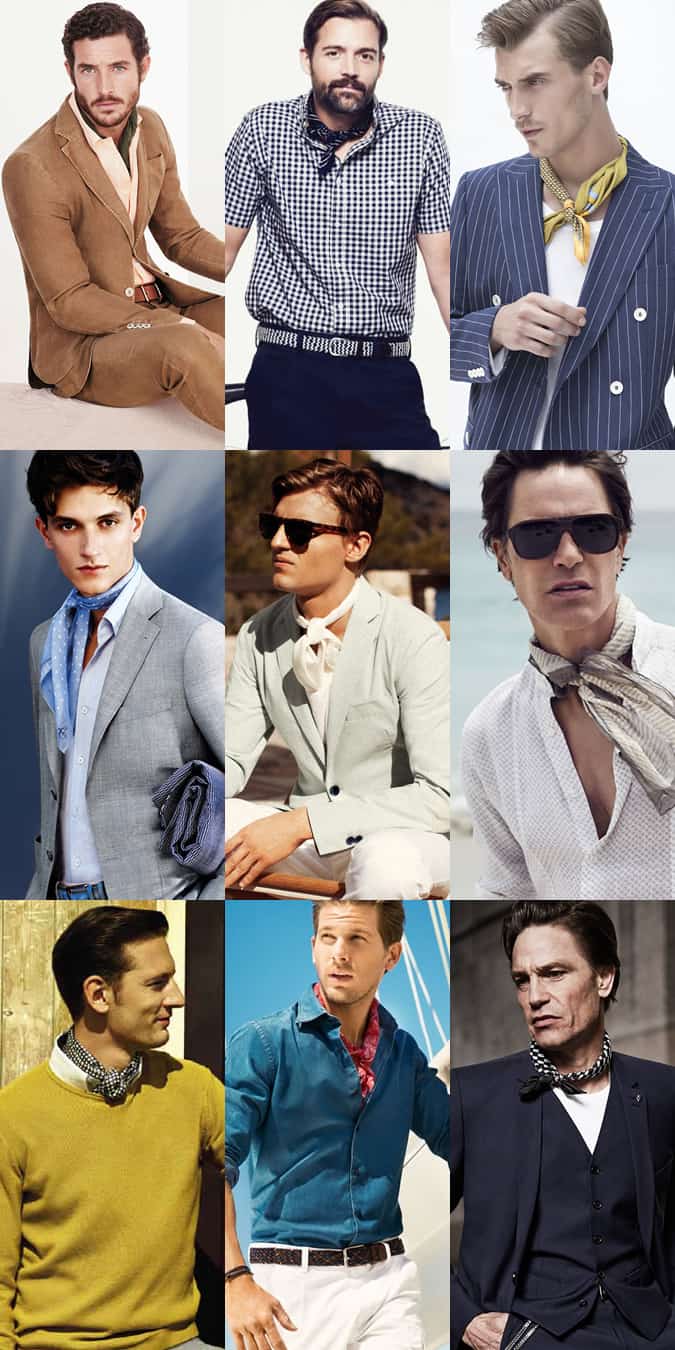 Men's Neckerchiefs - Outfit Inspiration Lookbook