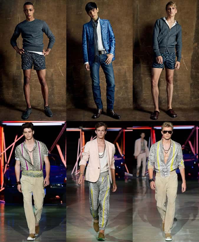 Men's Animal Print Clothing On SS15 Menswear Runways