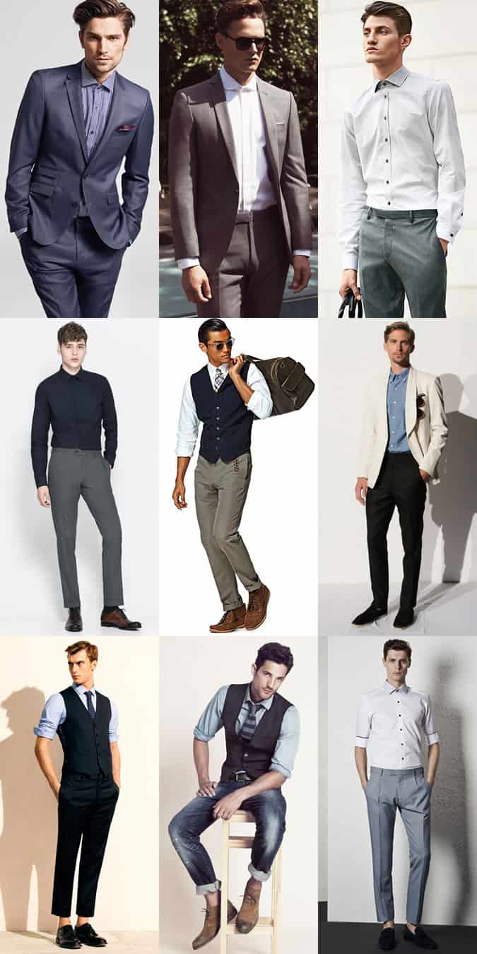 Men's Summer Business Wear Lookbook - Lose The Accessories Such As Ties, Belts or Blazer - Outfit Inspiration Lookbook