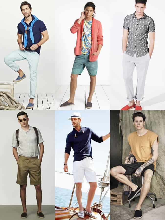 Men's Espadrilles High Summer Outfit Inspiration Lookbook