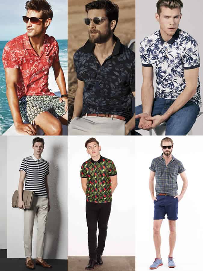 Men's Statement Polo High Summer Outfit Inspiration Lookbook