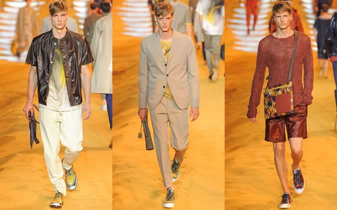 Fendi Document Holders on SS14 Menswear Runways