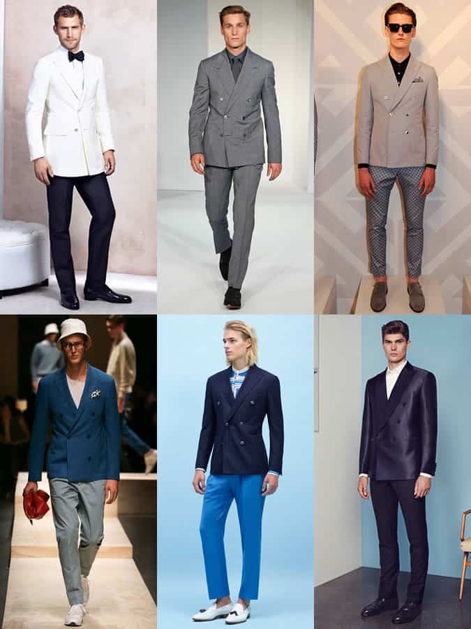 Peak Lapel Blazers and Suits on the Men's SS15 Runways