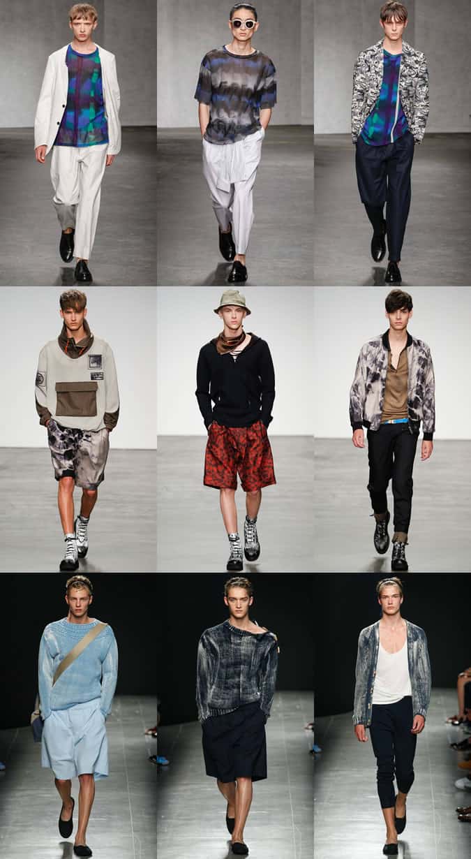 Men's Tie-Dye and Ombre Effect Clothing On SS15 Menswear Runways