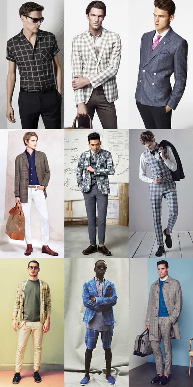 Men's Checked Clothing - Spring/Summer Outfit Inspiration Lookbook