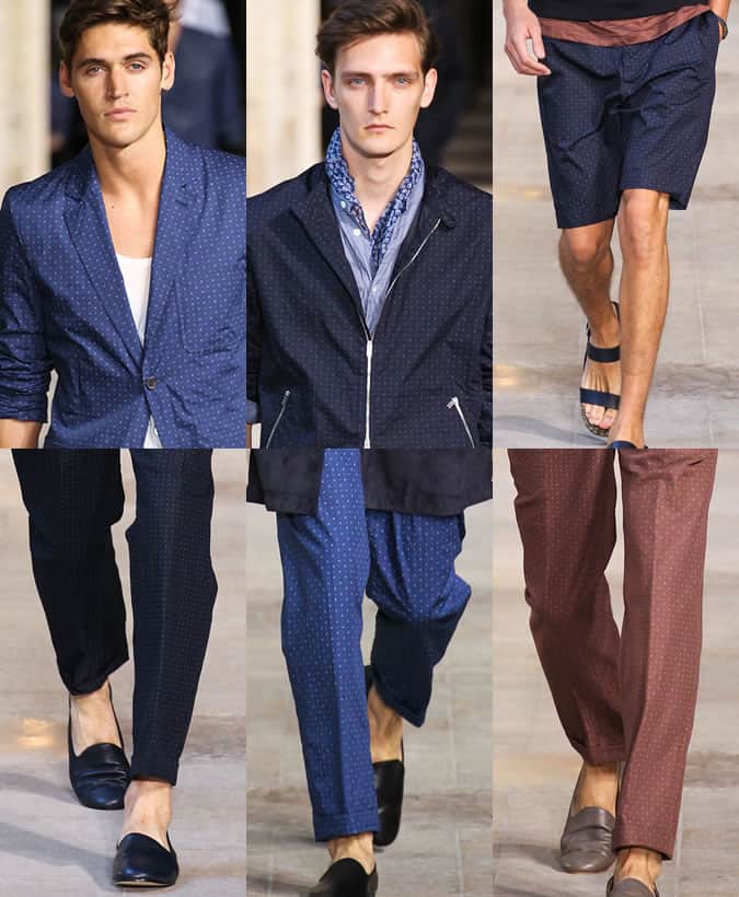 Polka Dots on SS14 Menswear Runways At Hermes