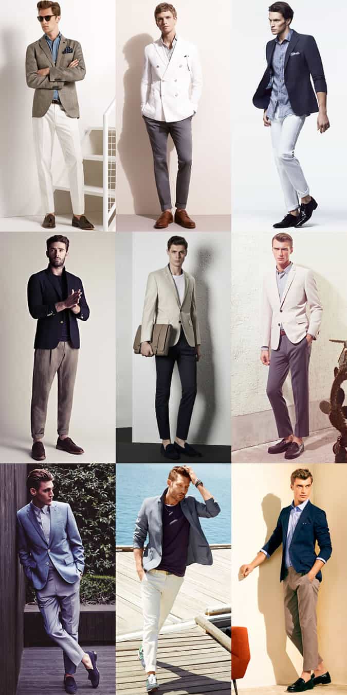 Men's Simple and Summer-Appropriate Tailoring Separates - Outfit Inspiration Lookbook