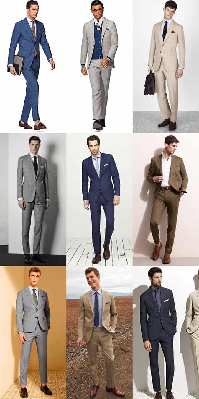 Men's Simple and Summer-Appropriate Tailoring and Suiting - Outfit Inspiration Lookbook