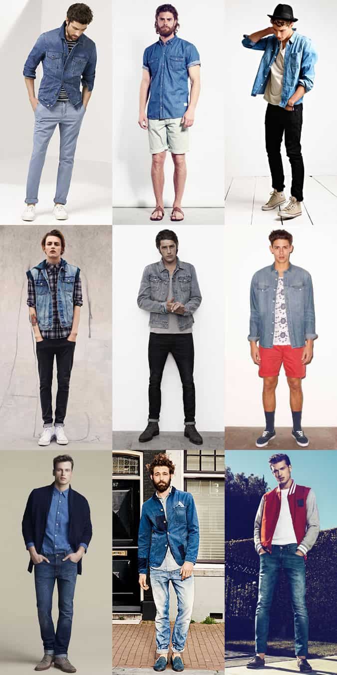 Men's Summer Denim Outfit Inspiration Lookbook