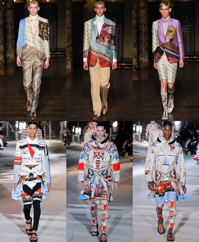 Men's Geometric Print Clothing on SS14 at Givenchy and Walter Van Beirendonck