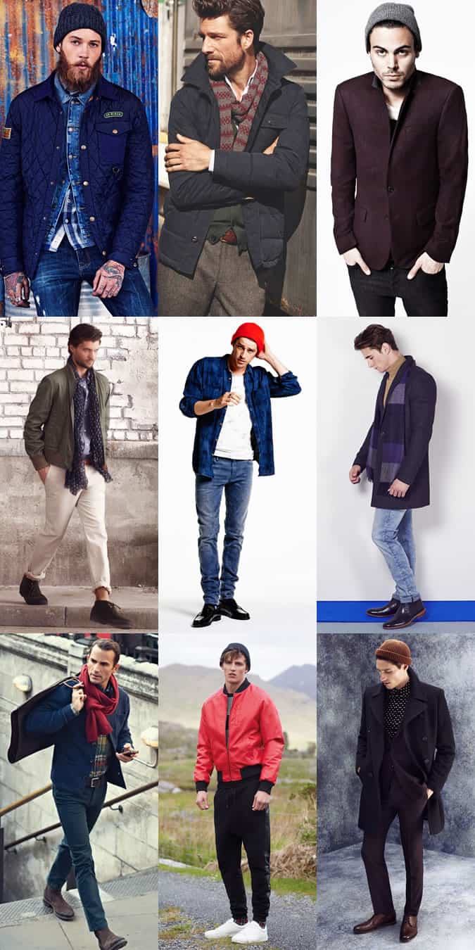 Men's Transitional Accessories - Beanies & Scarves - Outfit Inspiration Lookbook