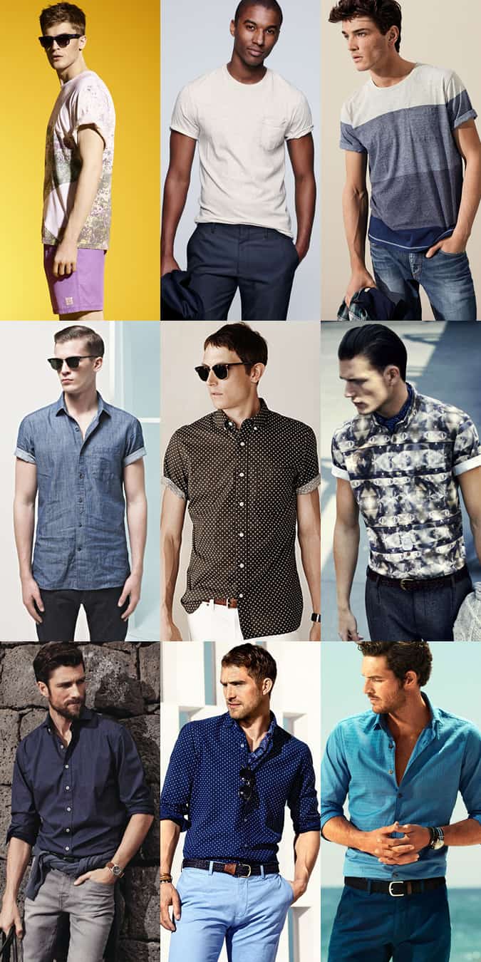 Men's Rolled Sleeves Outfit Inspiration Lookbook