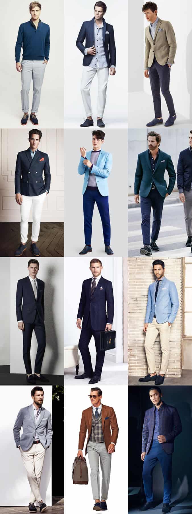 Men's Navy Shoes Outfit Inspiration Lookbook