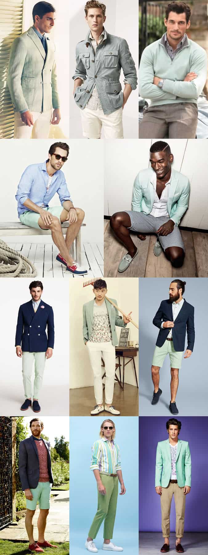 Men's Mint/Pastel Green Garments - Spring/Summer Outfit Inspiration Lookbook