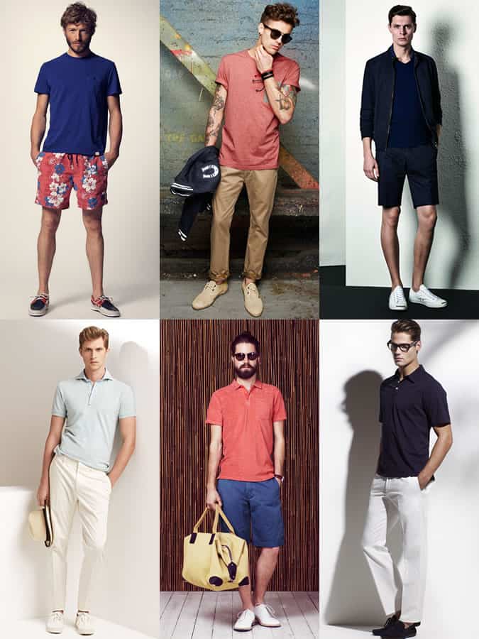Men's Neutral T-shirts and Polos Summer Holiday Outfit Inspiration Lookbook
