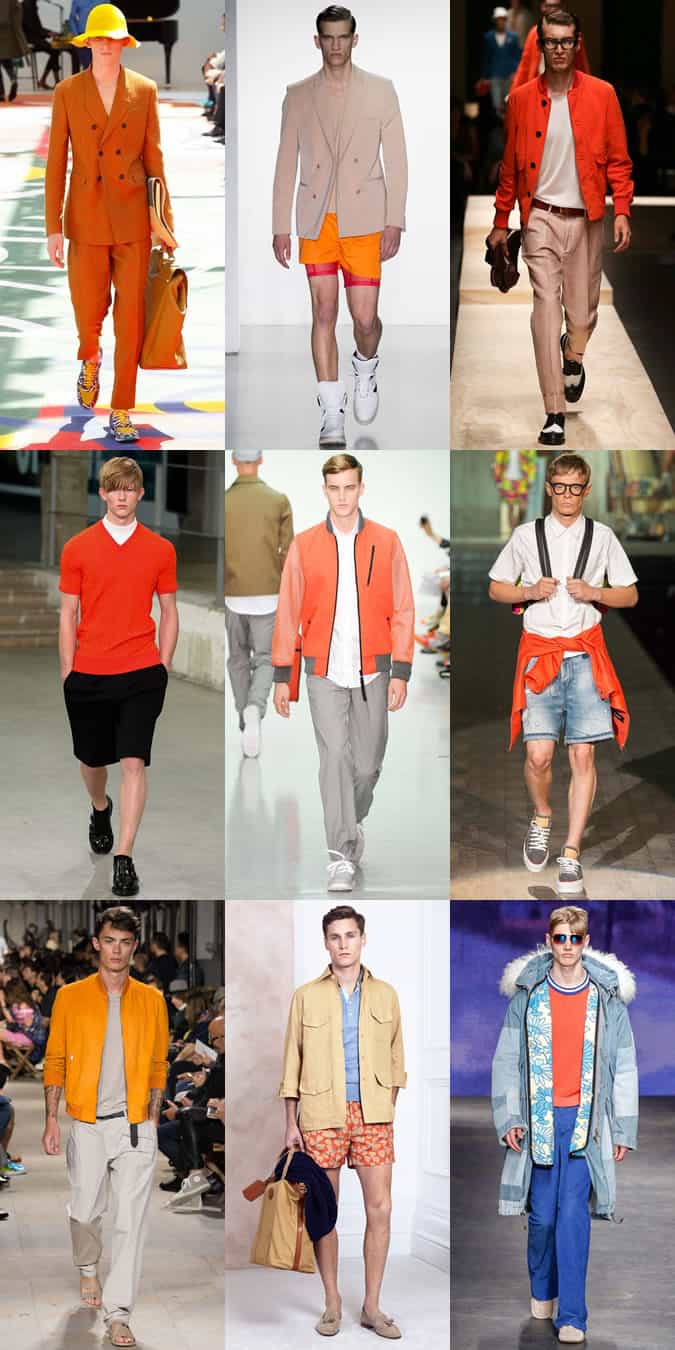 Orange On The SS15 Menswear Runways