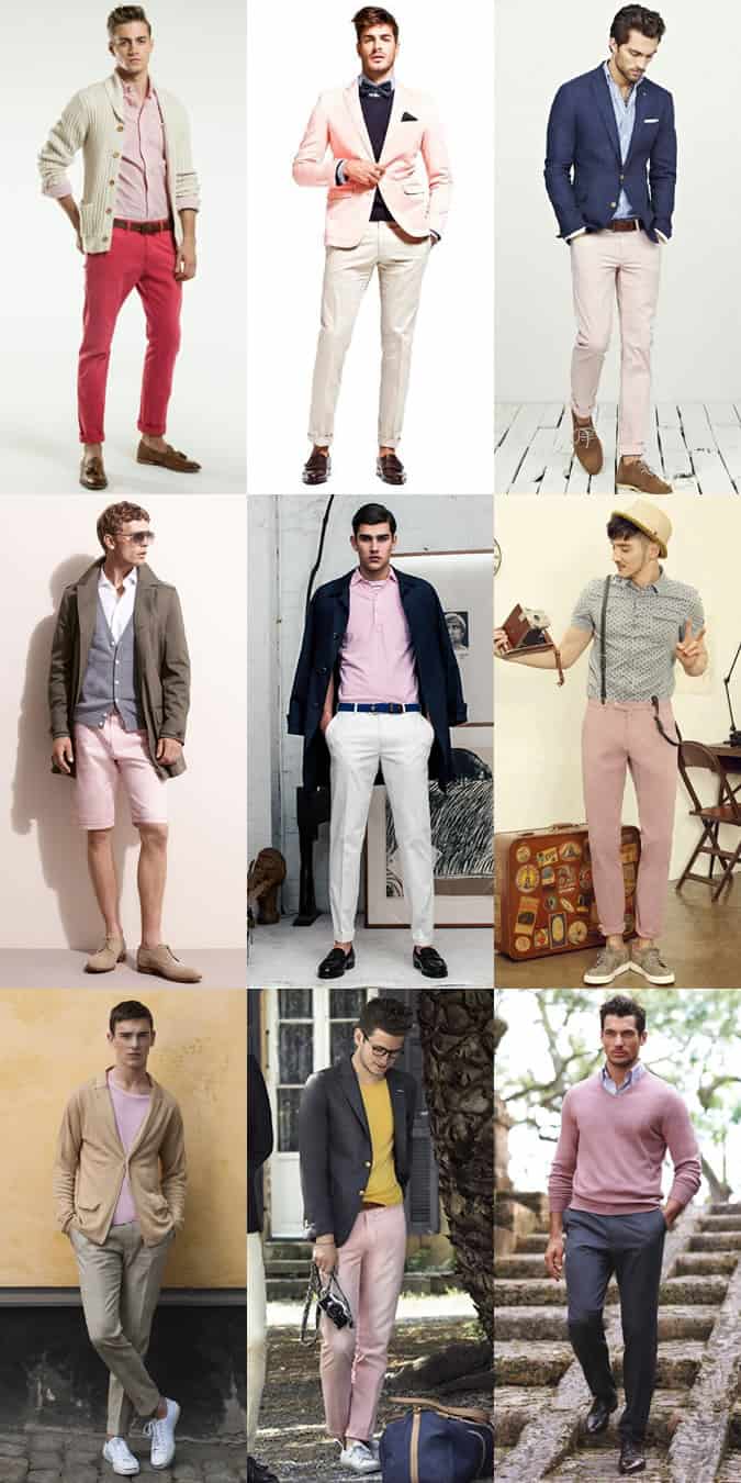 Men's Pink Garments - Spring/Summer Outfit Inspiration Lookbook