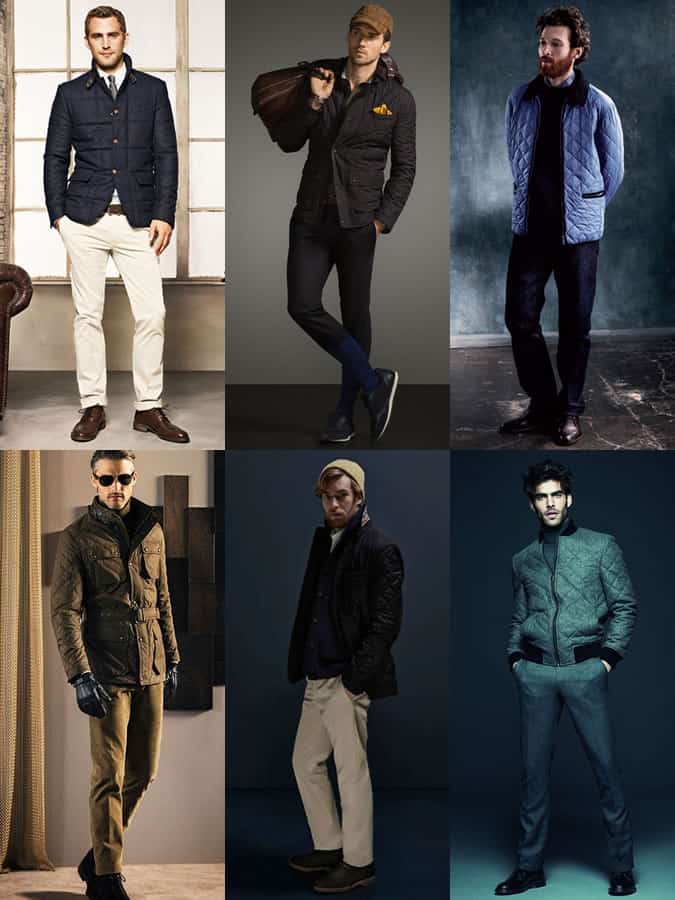Men's Quilted Jacket Outfit Inspiration Lookbook