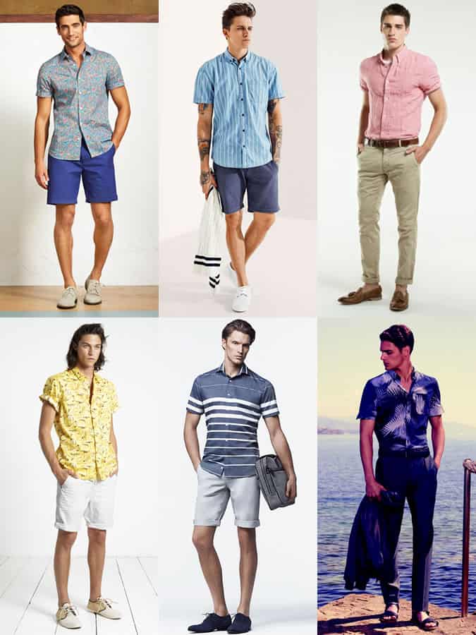Men's Statement Short-Sleeved Shirt Summer Holiday Outfit Inspiration Lookbook