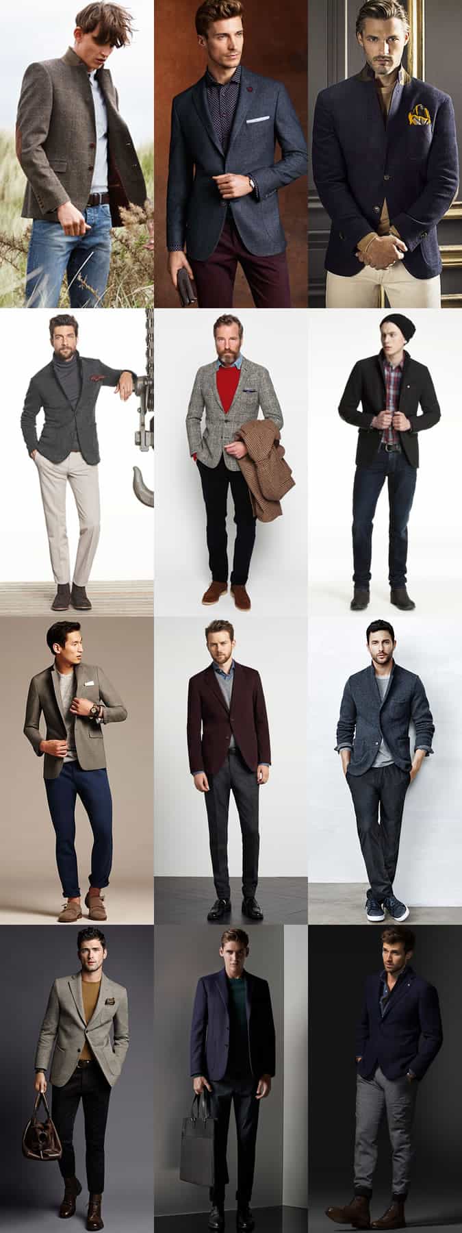 Men's Textured Blazers & Sports Coats - Autumn Outfit Inspiration Lookbook