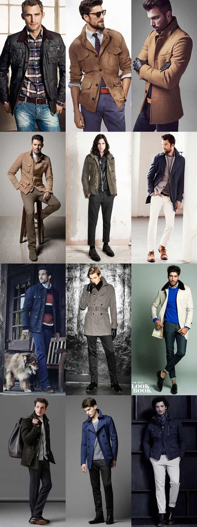 Men's Mid-Length Jackets Autumn Outfit Inspiration Lookbook