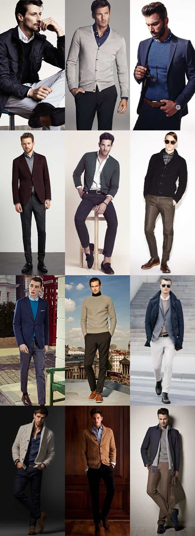 Men's Autumn/Winter Business-Casual Outfit Inspiration Lookbook - Knitwear