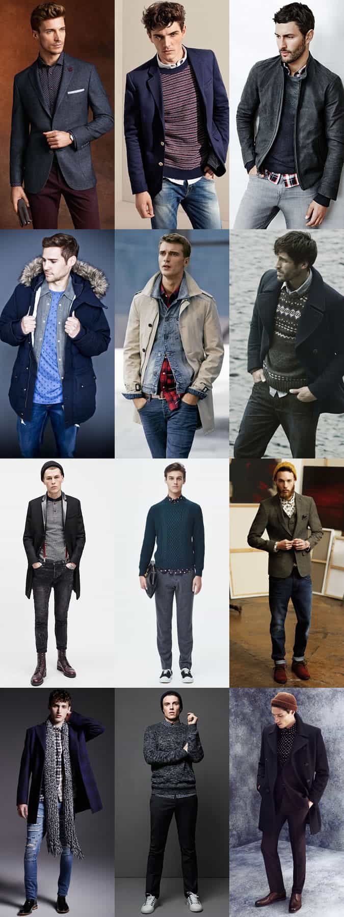 Men's Pattern Layering Outfit Inspiration Lookbook