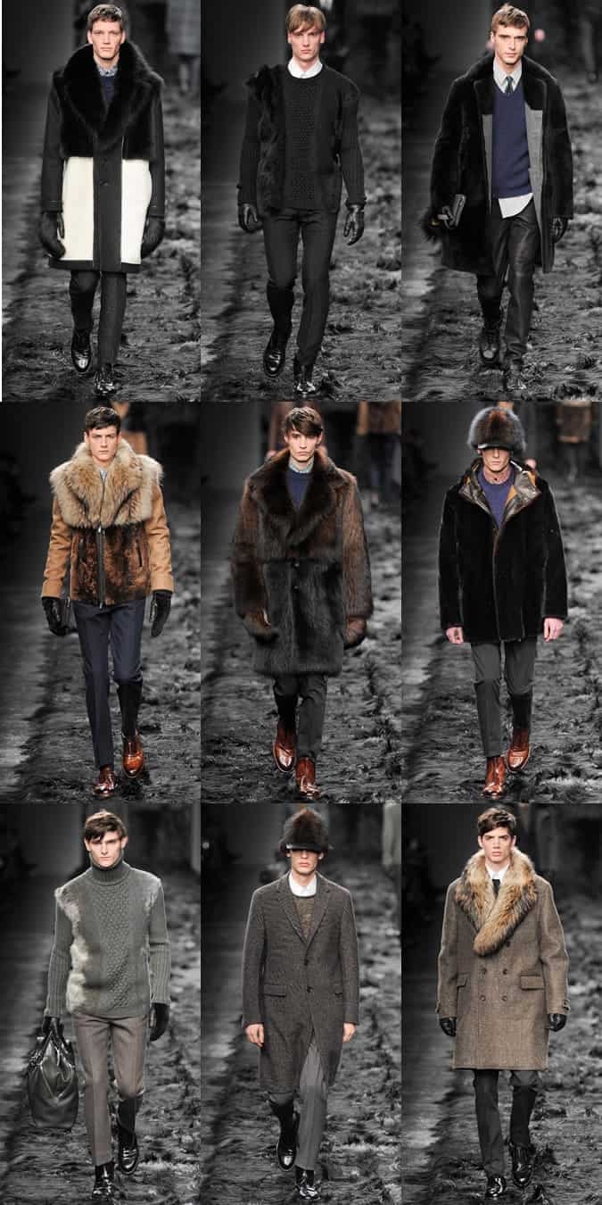 Fur On Fendi AW14 Menswear Runways