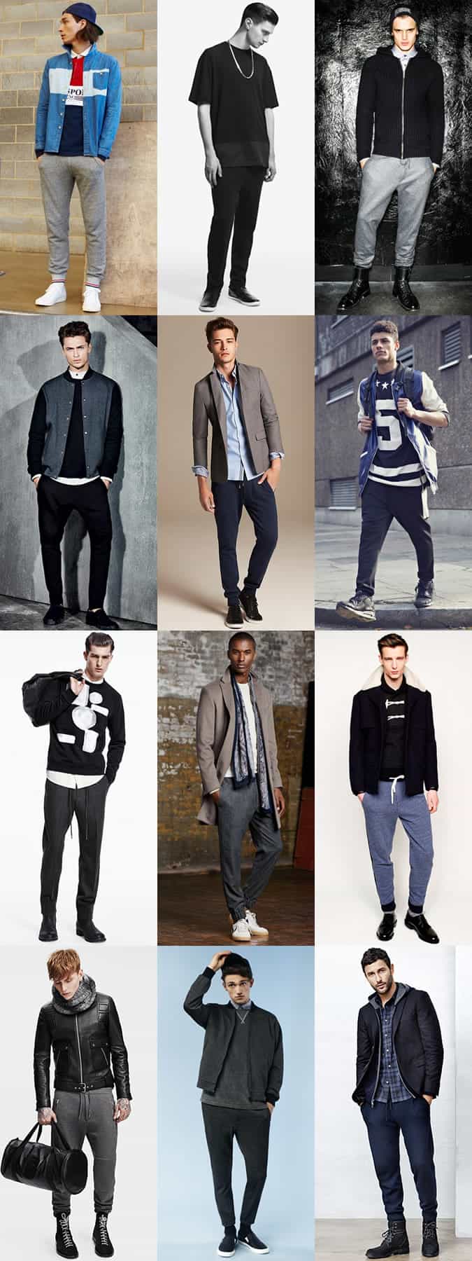 Men's Slimline Joggers and Track Pants Street Wear Outfit Inspiration Lookbook