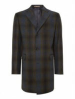 Richard James Mayfair Checked Contemporary Overcoat