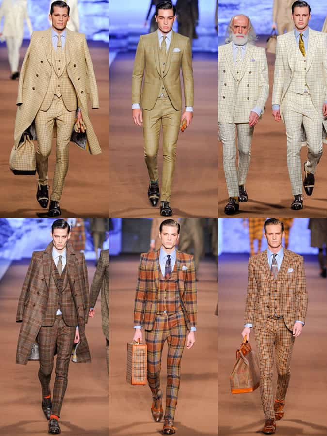 Check Suiting On The AW14 Etro Runway