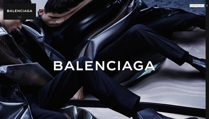 Balenciaga Global Website