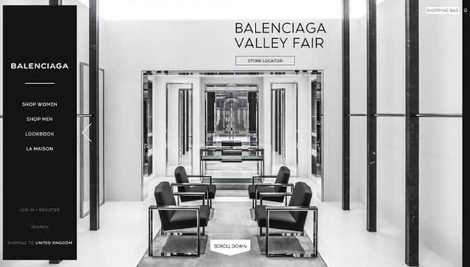 Balenciaga Global Website