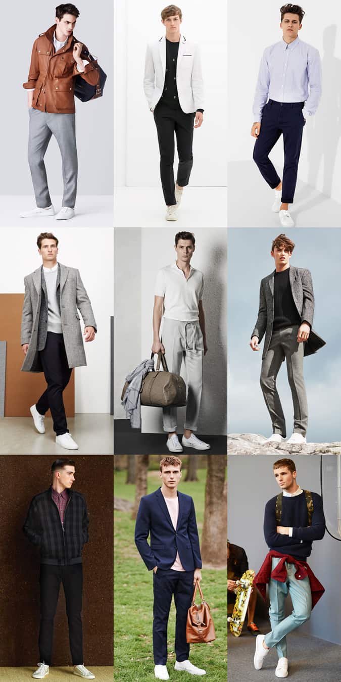 Men's Minimal Trainers Outfit Inspiration Lookbook