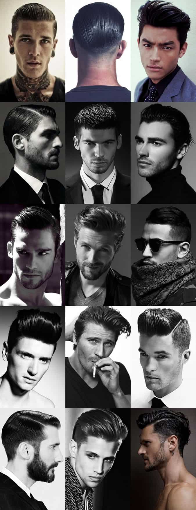 Men's Sheen, High Shine and Wet Look Hairstyles