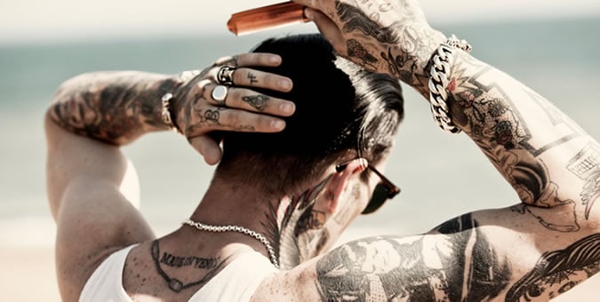Men's High Shine Rockabilly Hairstyle