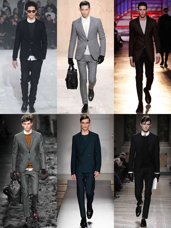 Men's Smart Crew Neck Jumpers On The Autumn/Winter 2014 Runways