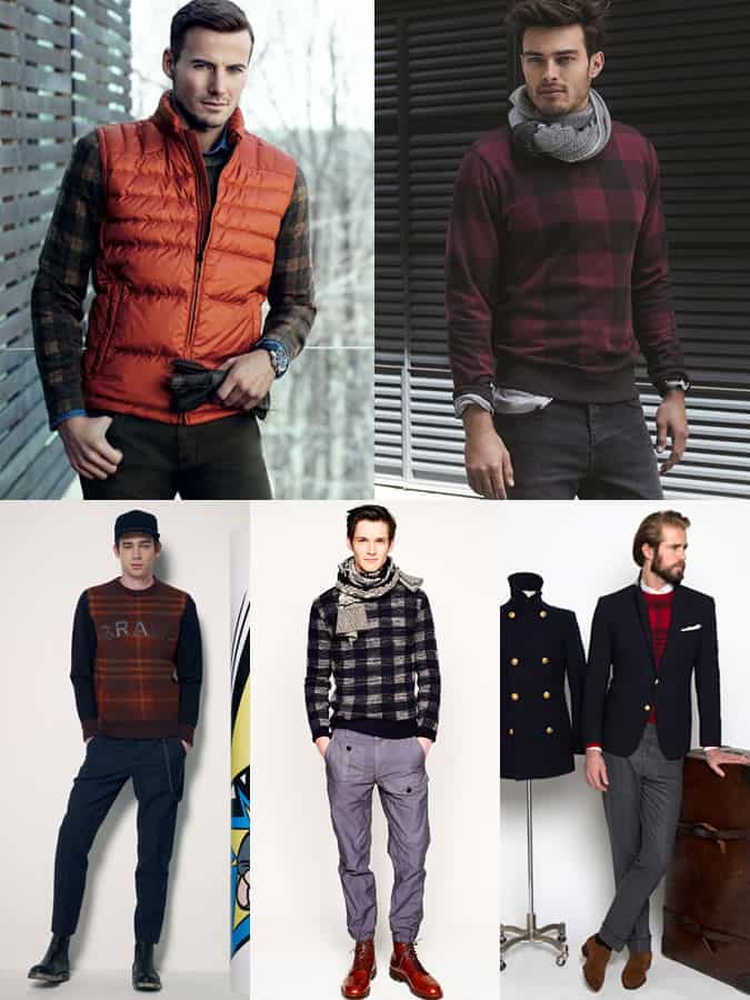 Men's Check and Tartan Knitwear/Jumpers Outfit Inspiration Lookbook