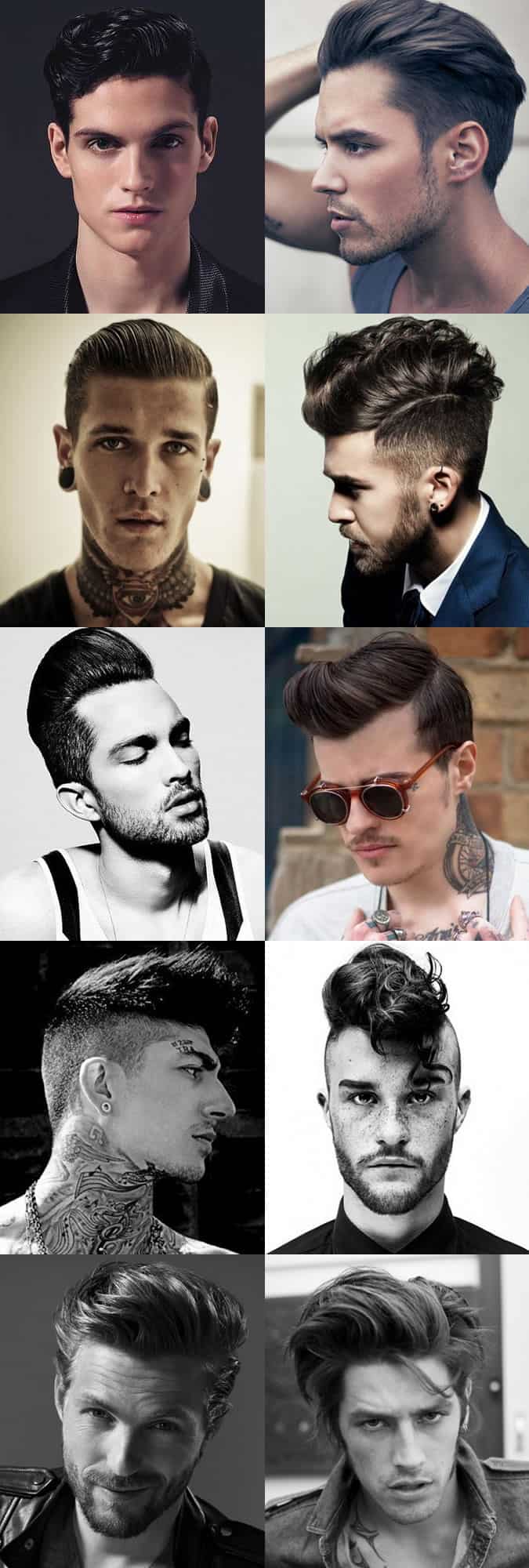 Men's Modern Rockabilly-Inspired Hairstyles