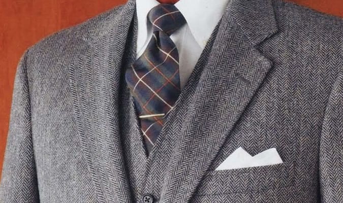 Herringbone Suit Fabric