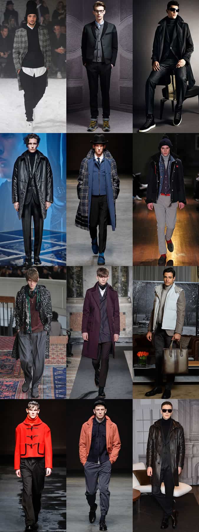 Men's Layered Looks On The AW14 Runways