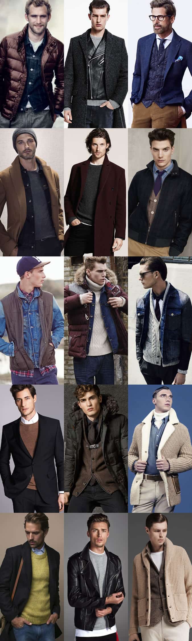 Men's Winter Layering Outfit Inspiration - Utilising Three Pieces