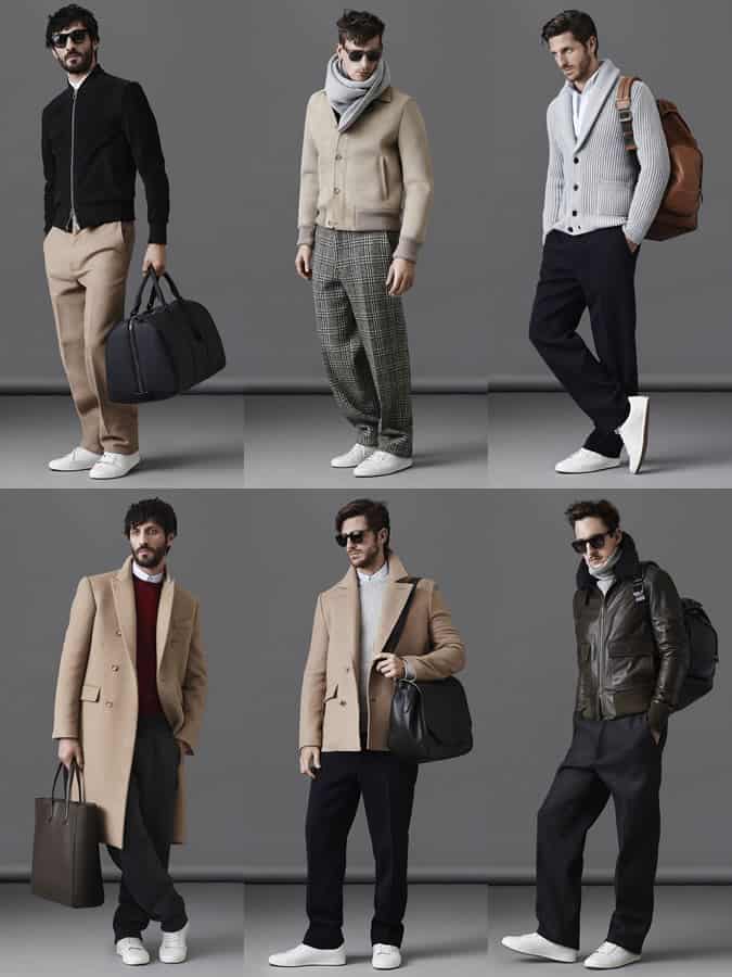 Dressed-Down Trousers On The Men's Bally AW14 Runway