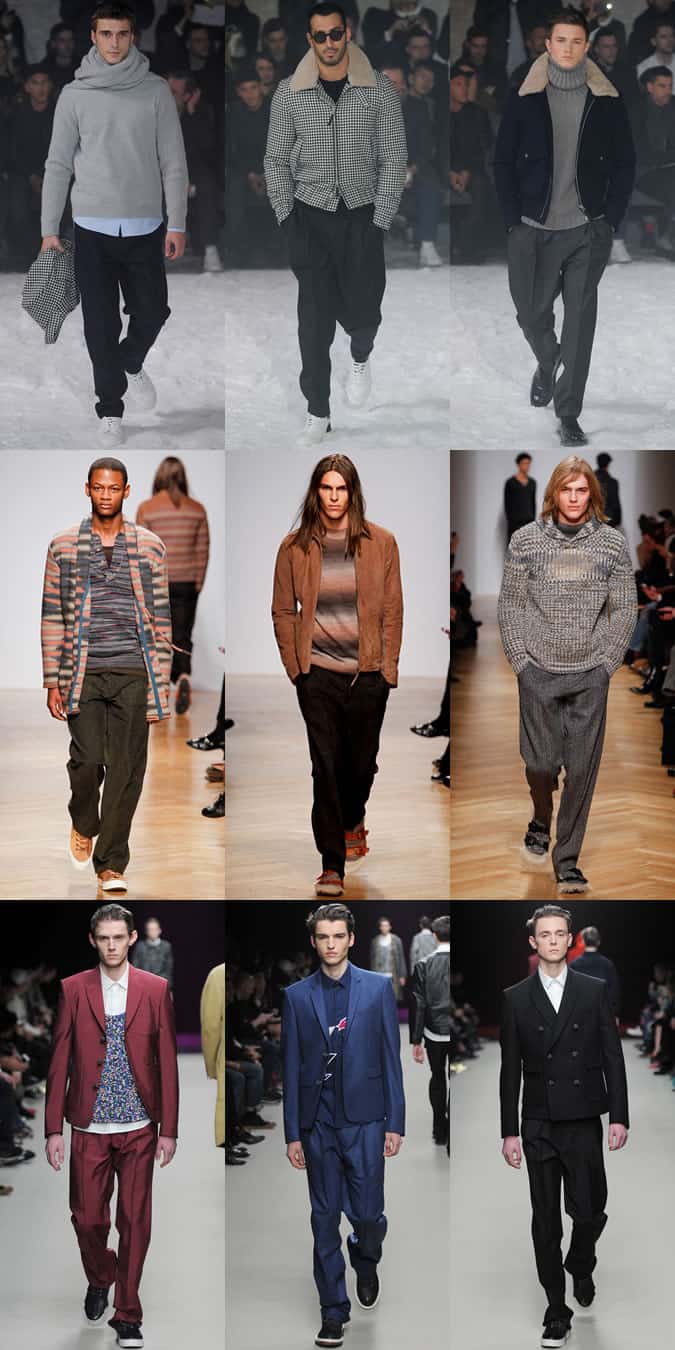 Men's Dressed-Down Trousers On The AW14 Menswear Runways