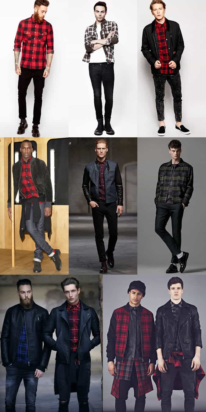 Men's Check Shirts - Modern Rockabilly-Inspired Outfit Inspiration Lookbook